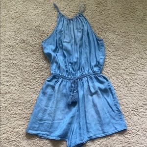 denim romper